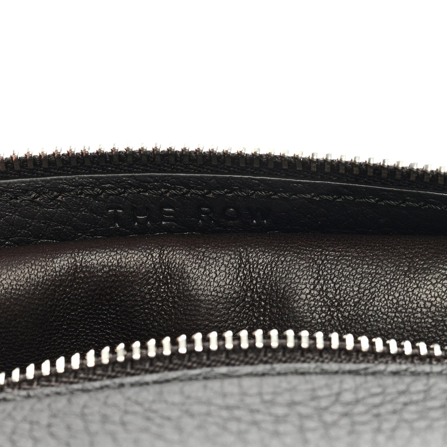 Grained Calfskin Small Slouchy Banana Bag Black