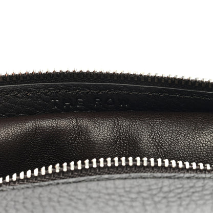 The Row Grained Calfskin Small Slouchy Banana Bag Black 6 of 8