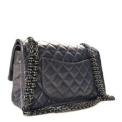 Chanel Metallic Aged Calfskin 2.55 Reissue 225 Flap Dark Silver 3 of 11