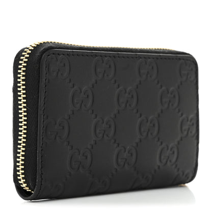 Gucci Guccissima Zip Around Card Case Black 3 of 6
