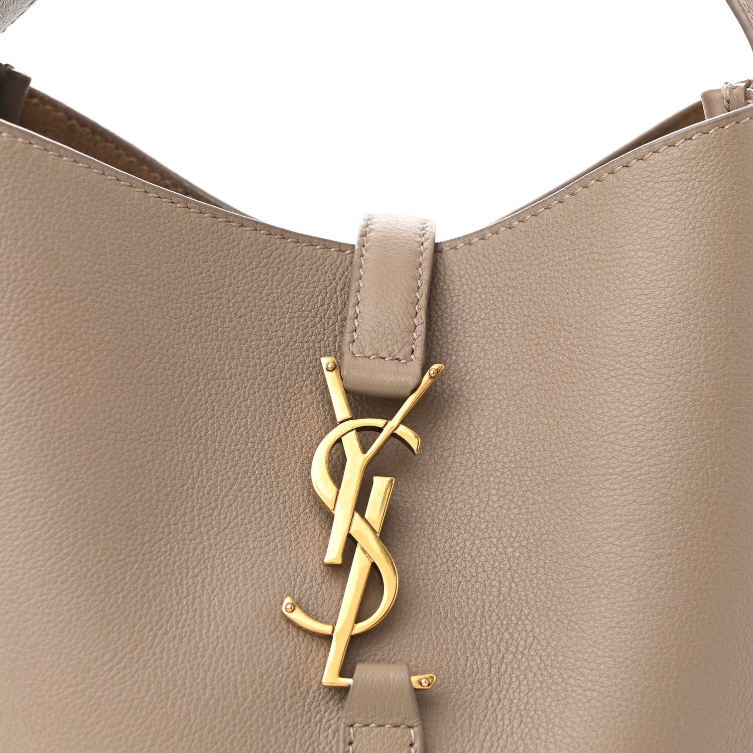 Saint Laurent Smooth Calfskin Small Le 5 A 7 Soft Hobo Dusty Grey 8 of 12