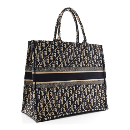Christian Dior Oblique Large Book Tote Blue Multicolor 2 of 9
