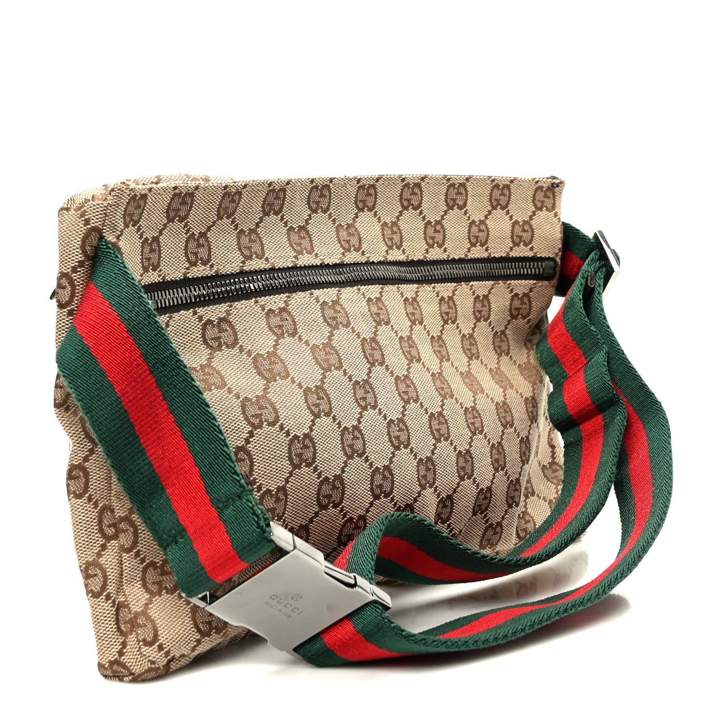 Gucci Monogram Web Belt Bag Dark Brown 3 of 9