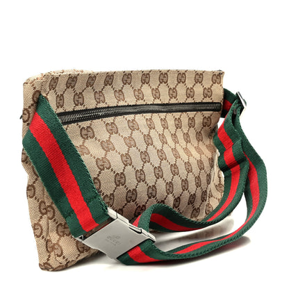 Gucci Monogram Web Belt Bag Dark Brown 3 of 9