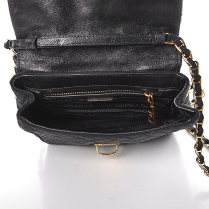 Prada Nylon Tessuto Impuntu Quilted Flap Black 5 of 10