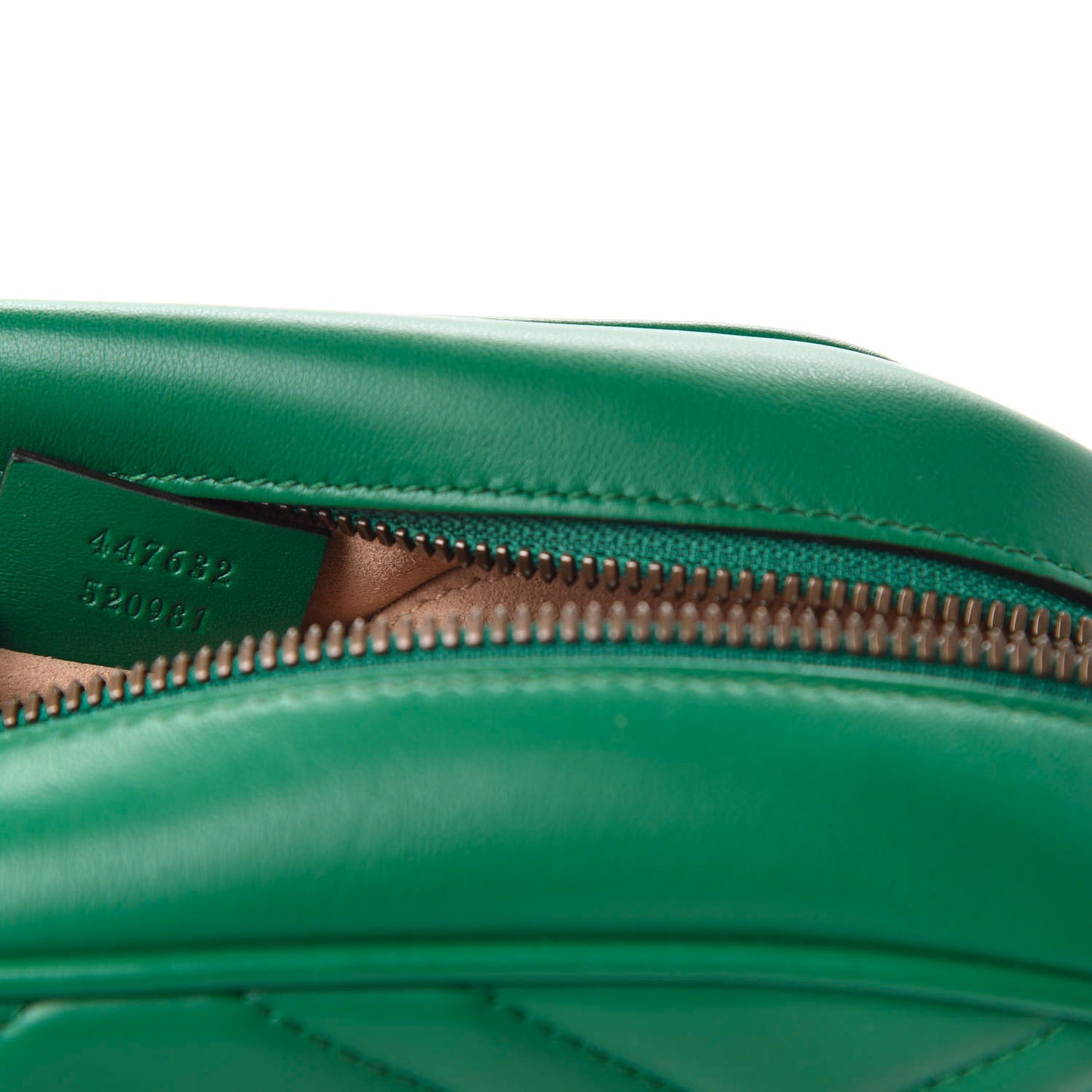 Calfskin Matelasse Small GG Marmont Chain Shoulder Bag Emerald Green