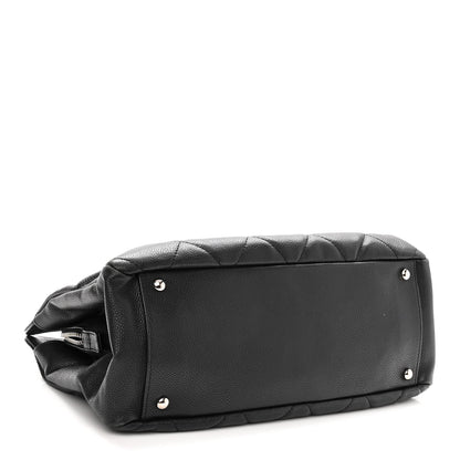 Chanel Soft Caviar Quilted CC Timeless Tote Black 4 of 10