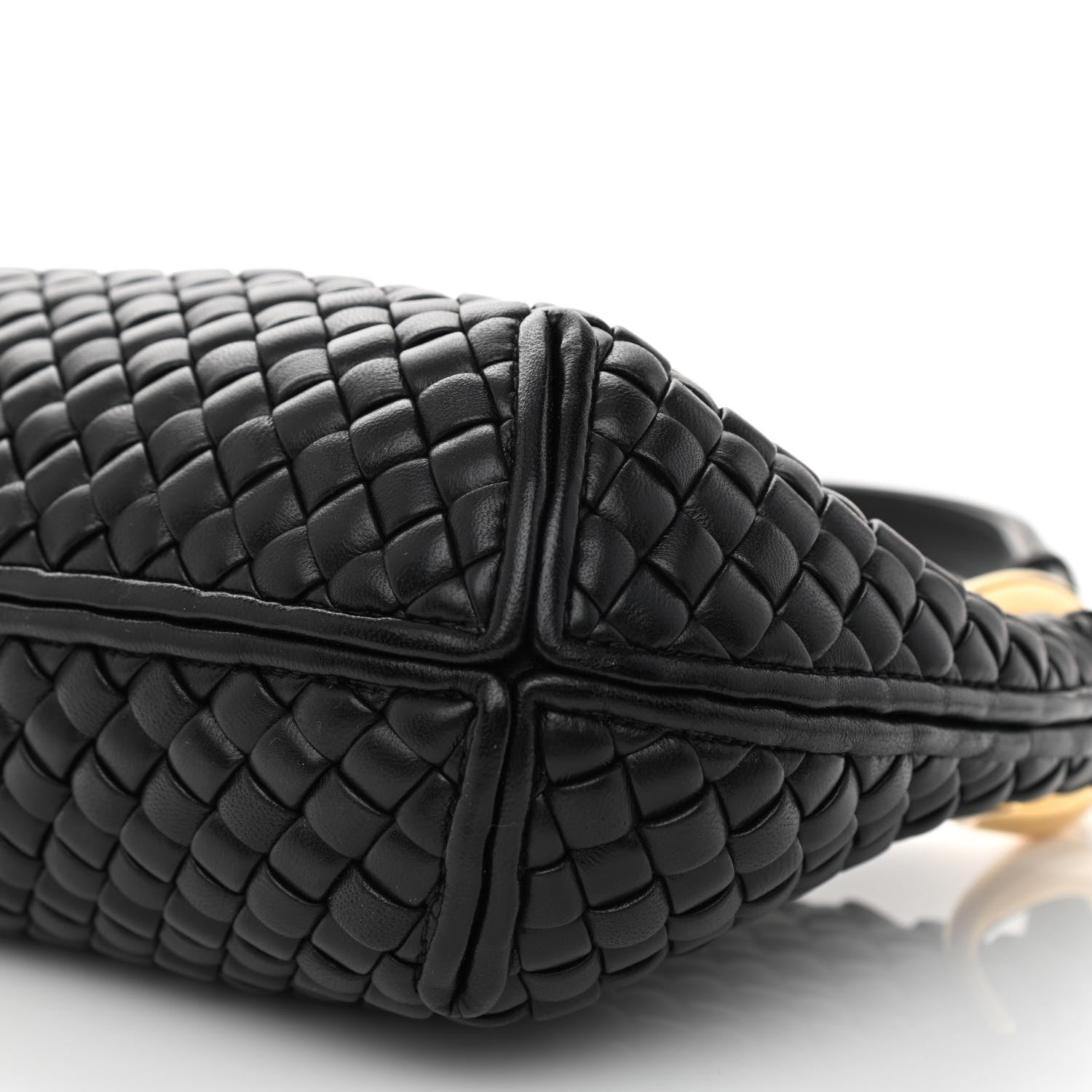 Bottega Veneta Nappa Intrecciato Small Clicker Shoulder Bag Black 8 of 8