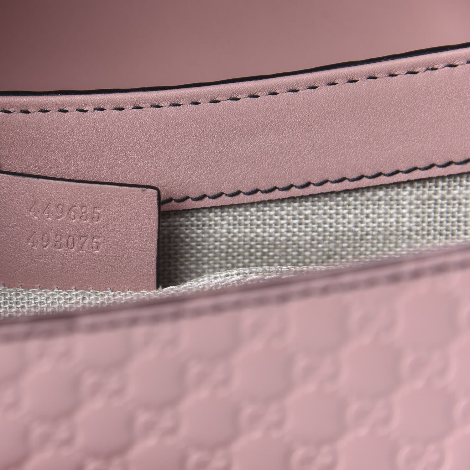 Gucci Microguccissima Medium Emily Chain Shoulder Bag Soft Pink 9 of 10