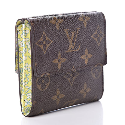 Louis Vuitton Monogram Fleuri Elise Wallet Vert 3 of 7