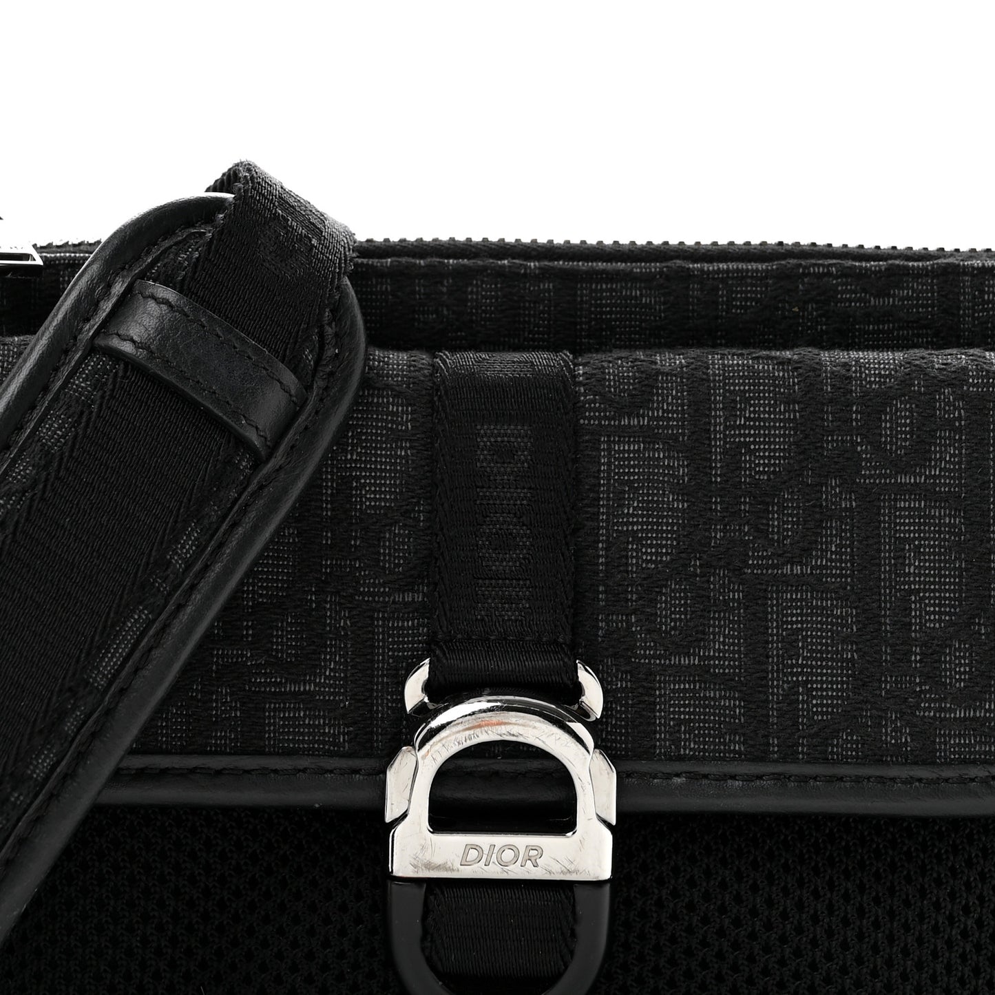 Oblique Jacquard Dior 8 Bag With Strap Black Multicolor