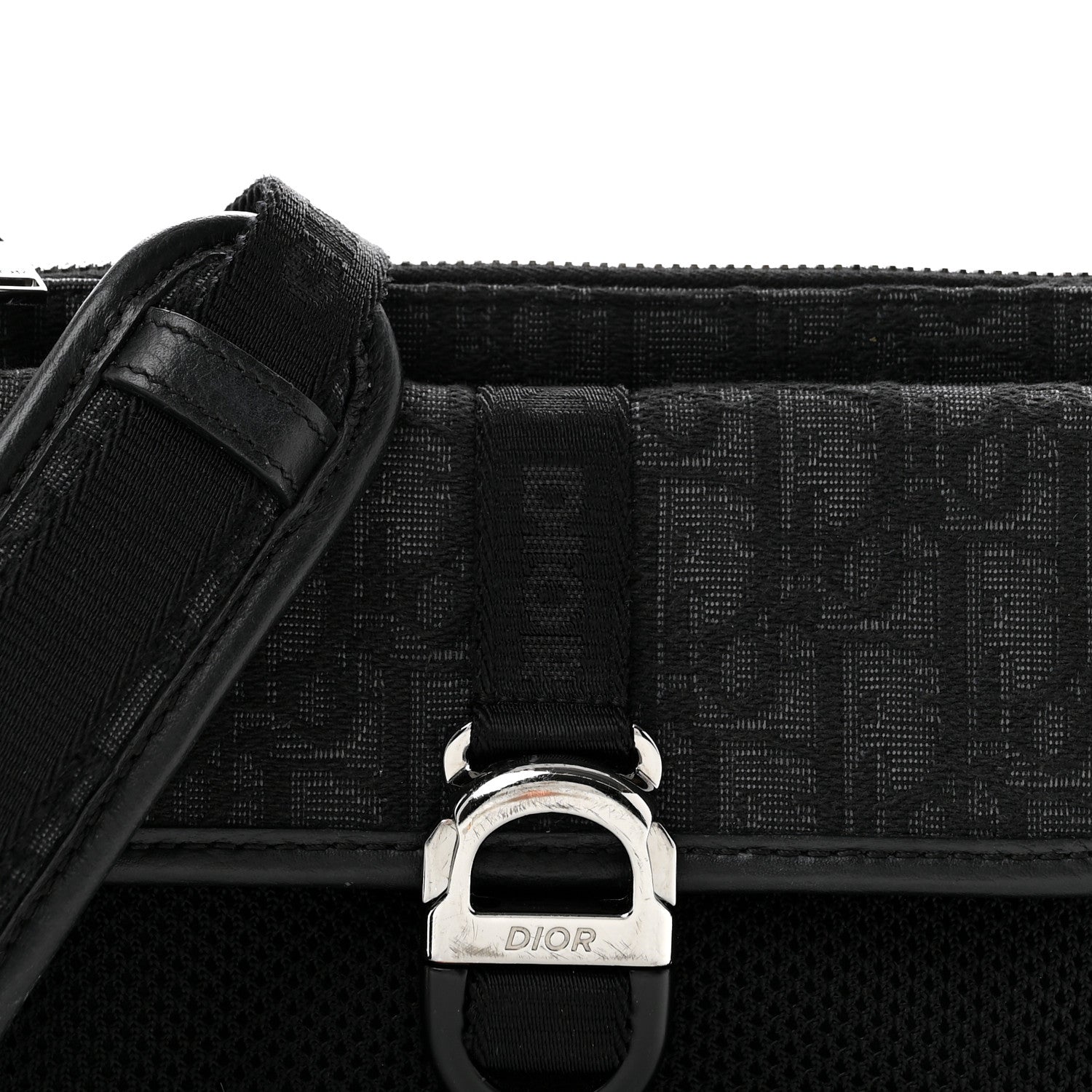 Christian Dior Oblique Jacquard Dior 8 Bag With Strap Black Multicolor 8 of 12