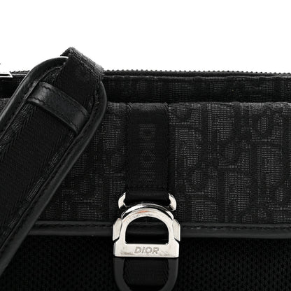 Christian Dior Oblique Jacquard Dior 8 Bag With Strap Black Multicolor 8 of 12