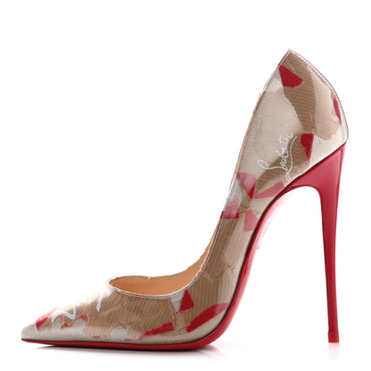 Christian Louboutin PVC Loubi Print So Kate 120 Pumps 35 Kraft 1 of 7