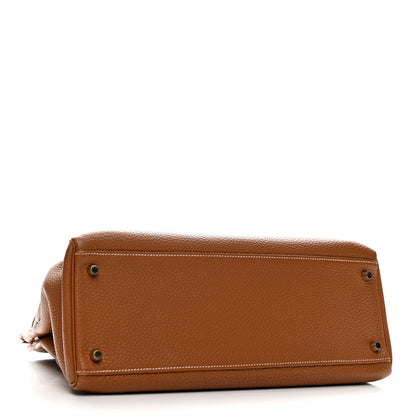 Hermes Togo Kelly Retourne 35 Gold 4 of 14