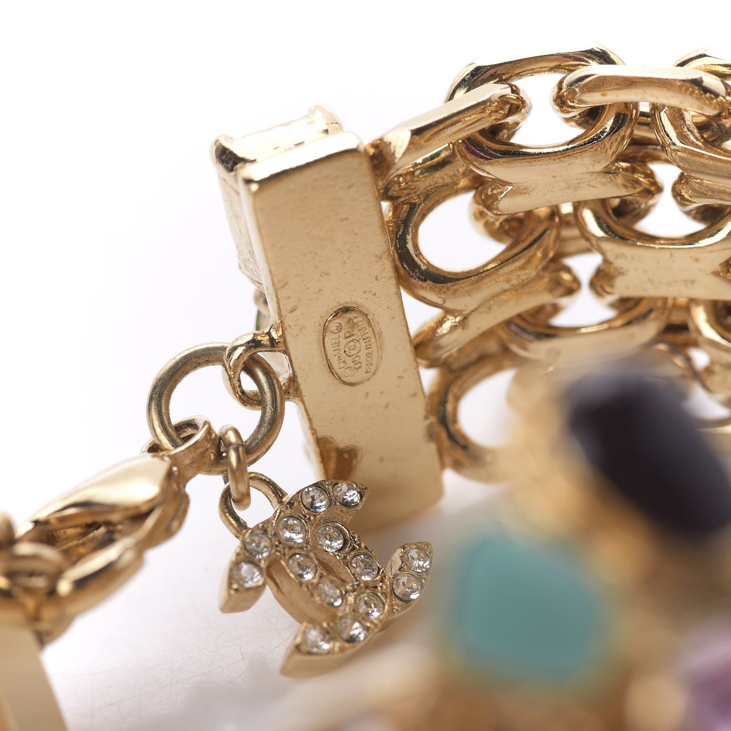 Crystal Pearl Gripoix Bracelet Gold