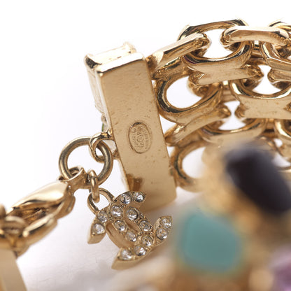 Chanel Crystal Pearl Gripoix Bracelet Gold 5 of 6