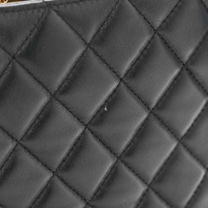 Chanel Lambskin Quilted Small Pearl Crush Hobo Black 12 of 13