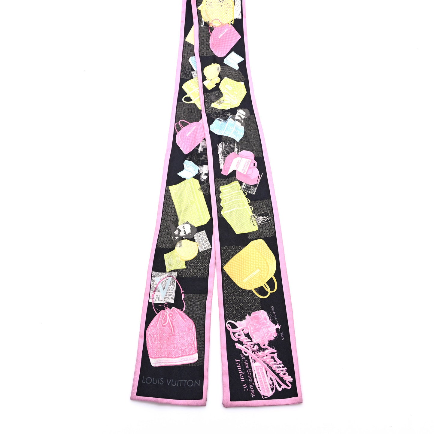 Silk Travel Pop Art Bandeau Scarf