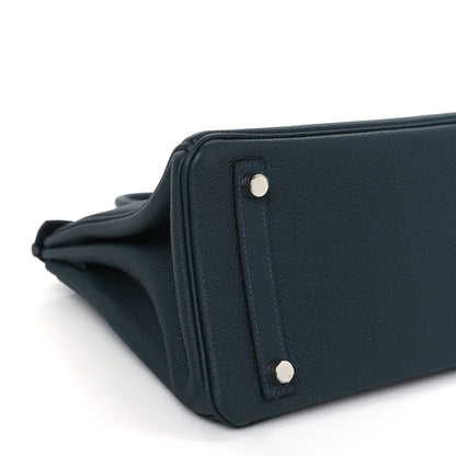 Hermes Togo Birkin 25 Bleu de Prusse 8 of 9
