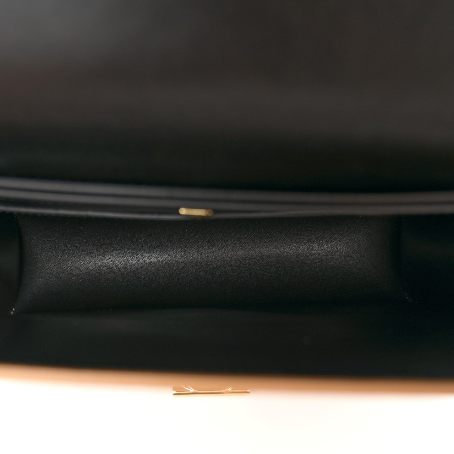 Hammered Calfskin Round Gancini Crossbody Bag Camel