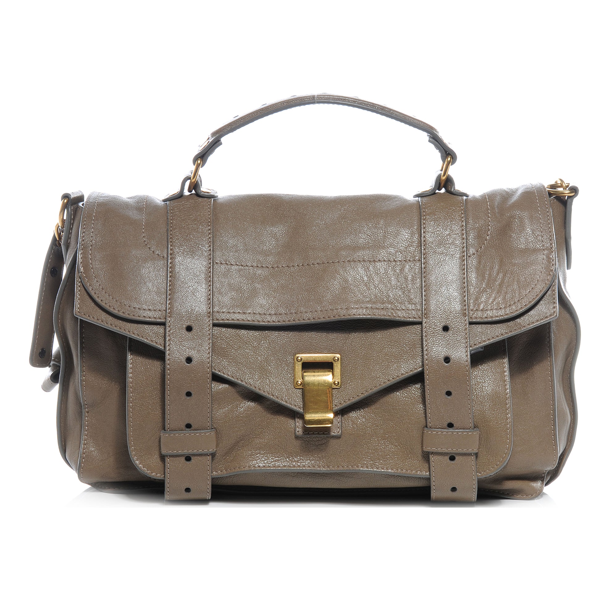 Proenza Schouler Lambskin PS1 Medium Satchel Smoke 1 of 8