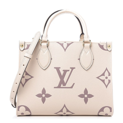 Louis Vuitton Empreinte Monogram Giant Onthego PM Creme Bois De Rose 1 of 10