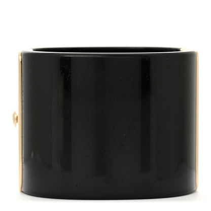 Chanel Resin Pearl Enamel CC Cabochon Cuff  Black Multicolor 2 of 6
