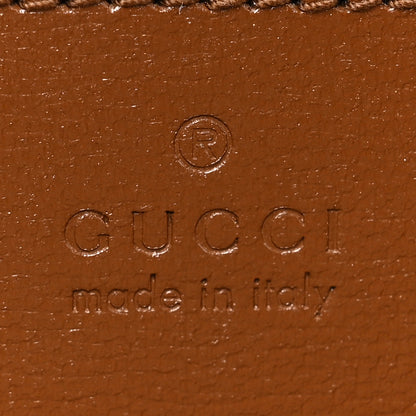 Gucci GG Supreme Monogram Azalea Calfskin Web Jackie 1961 Belt Bag 90 36 Beige Ebony Brown Sugar 6 of 10