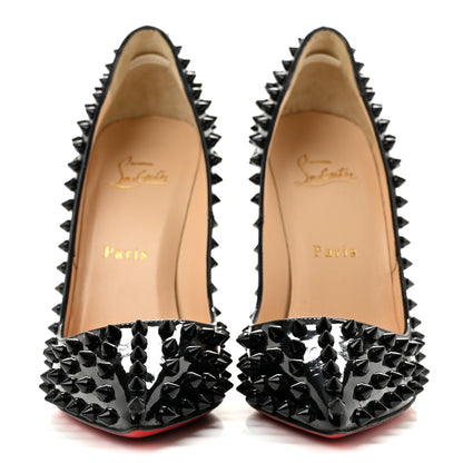 Christian Louboutin Patent Pigalle Spikes 120 Pumps 36.5 Black 3 of 8