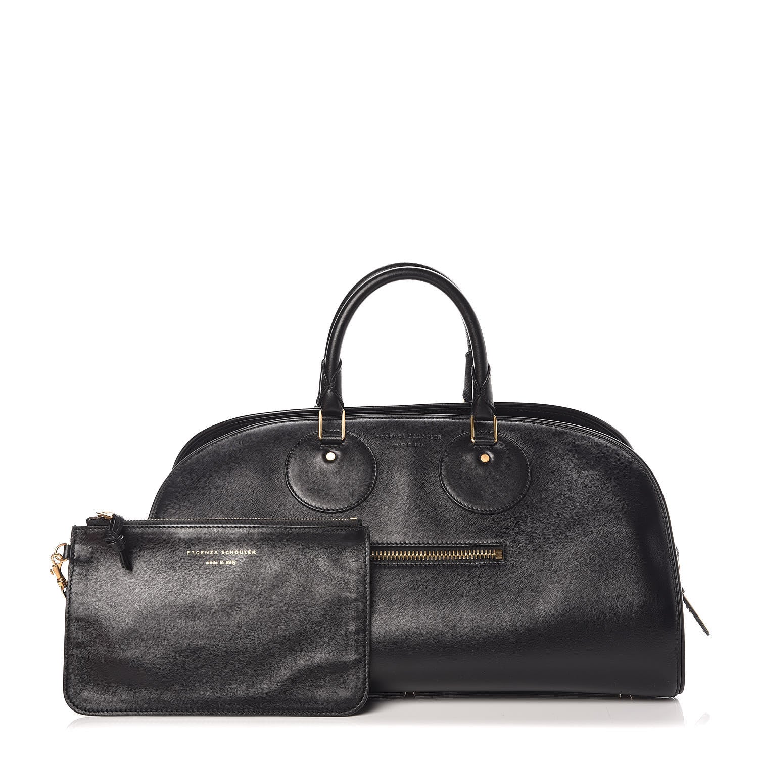 Proenza Schouler Calfskin Kiri Bowler Black 1 of 12
