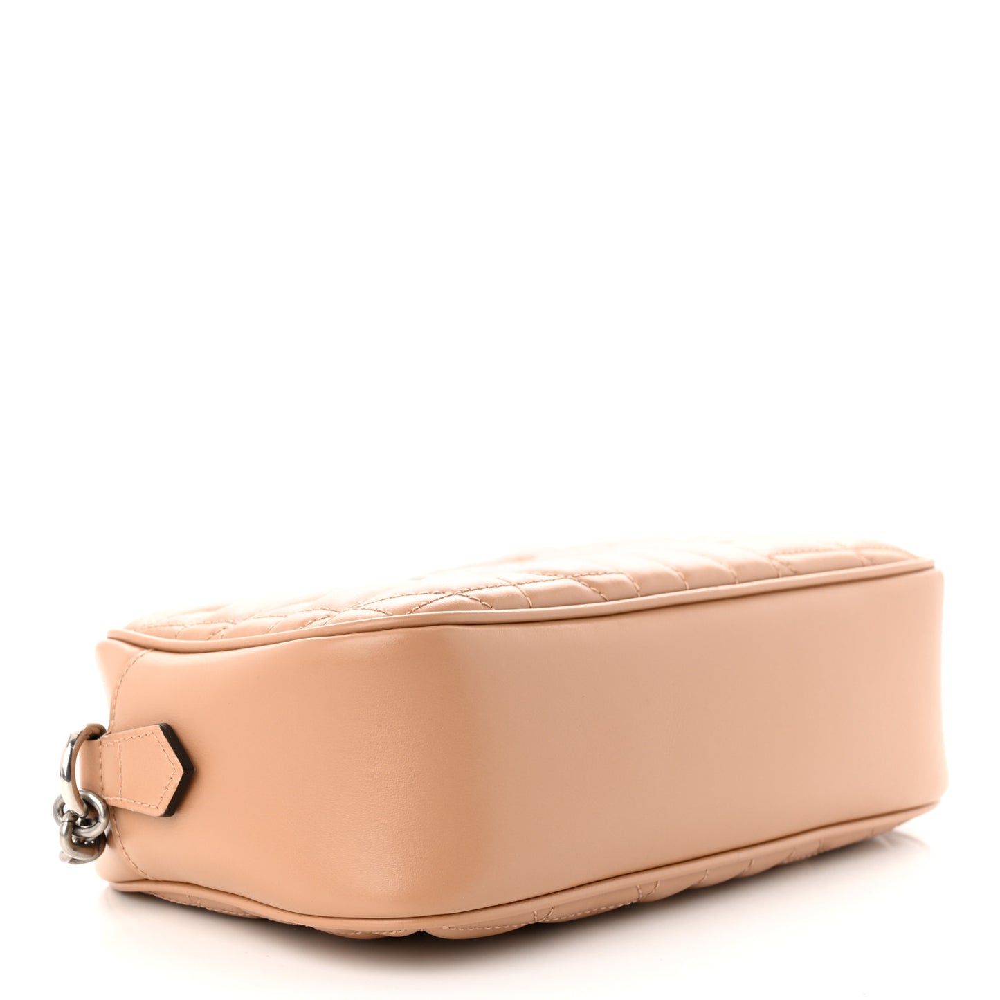 Calfskin Matelasse Aria Small GG Marmont Chain Shoulder Bag Camelia