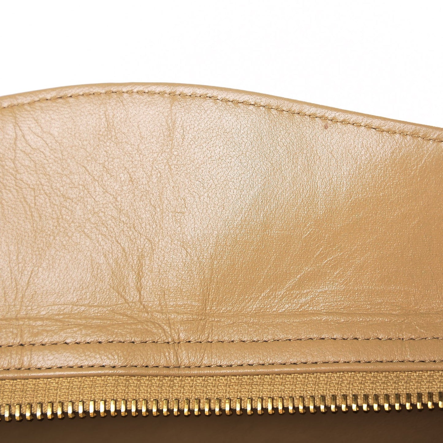 Lambskin Quilted Shoulder Bag Beige