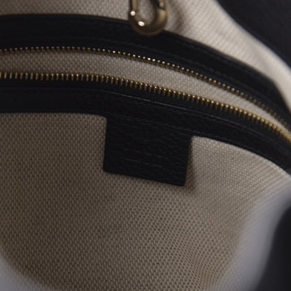 Gucci Pebbled Calfskin Medium Soho Chain Shoulder Bag Black 8 of 10