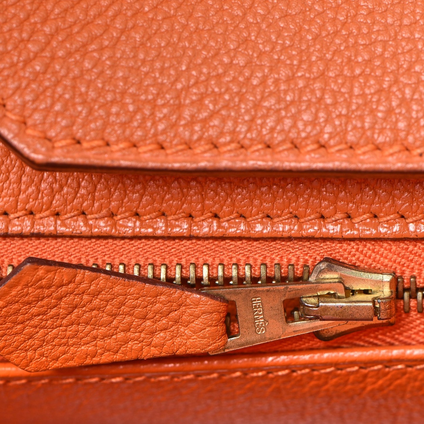 Togo Vibrato Birkin 35 Orange