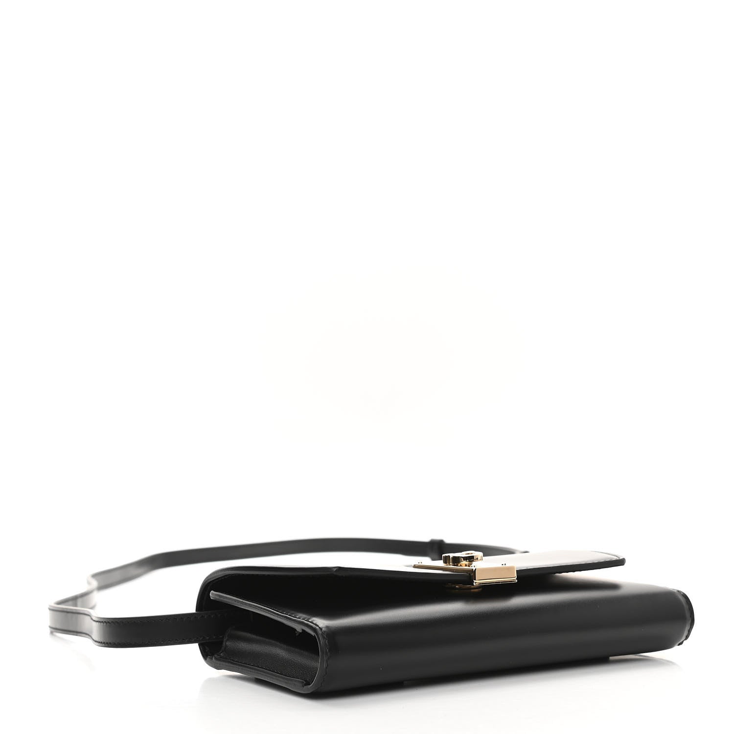 Salvatore Ferragamo Smooth Calfskin Boxyz Mini Crossbody Belt Bag Black 4 of 11