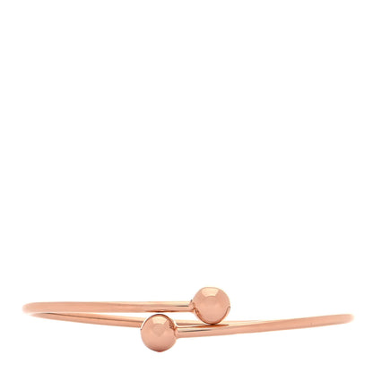 Tiffany 18K Rose Gold 8mm HardWear Ball Bypass Bracelet 1 of 5