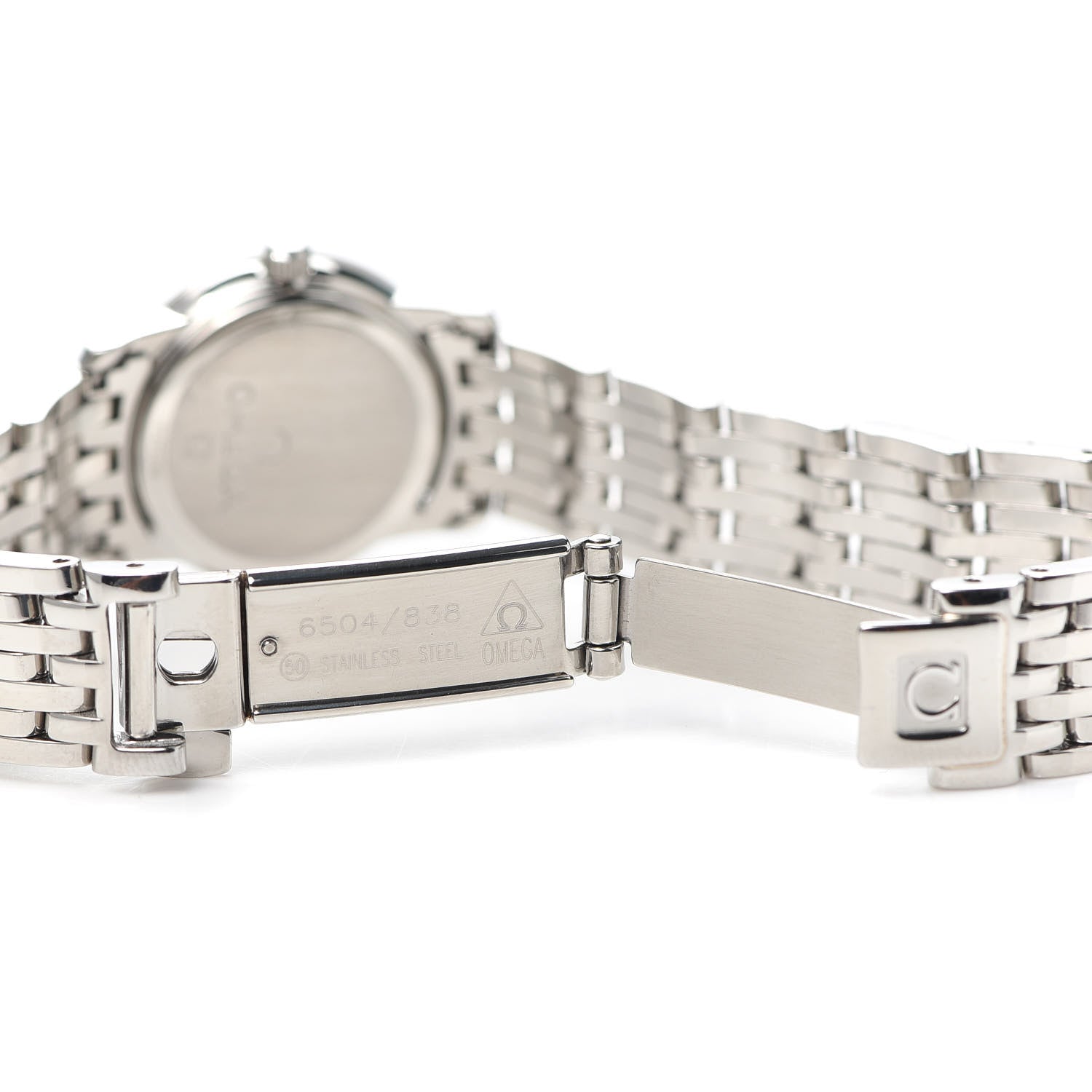 Omega Stainless Steel Diamond Bezel Mother of Pearl 22mm De Ville Prestige Quartz Watch 4575.71.00 5 of 5