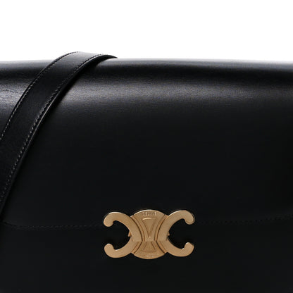 Celine Shiny Calfskin Medium Triomphe Black 9 of 11