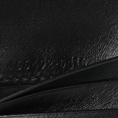 Gucci Calfskin Matelasse GG Marmont Card Case Wallet Black 7 of 8