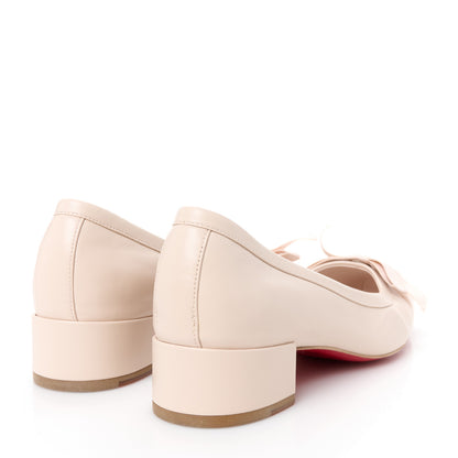 Christian Louboutin Nappa MamaFlirt 30mm Bow Pumps 39 Leche 5 of 9