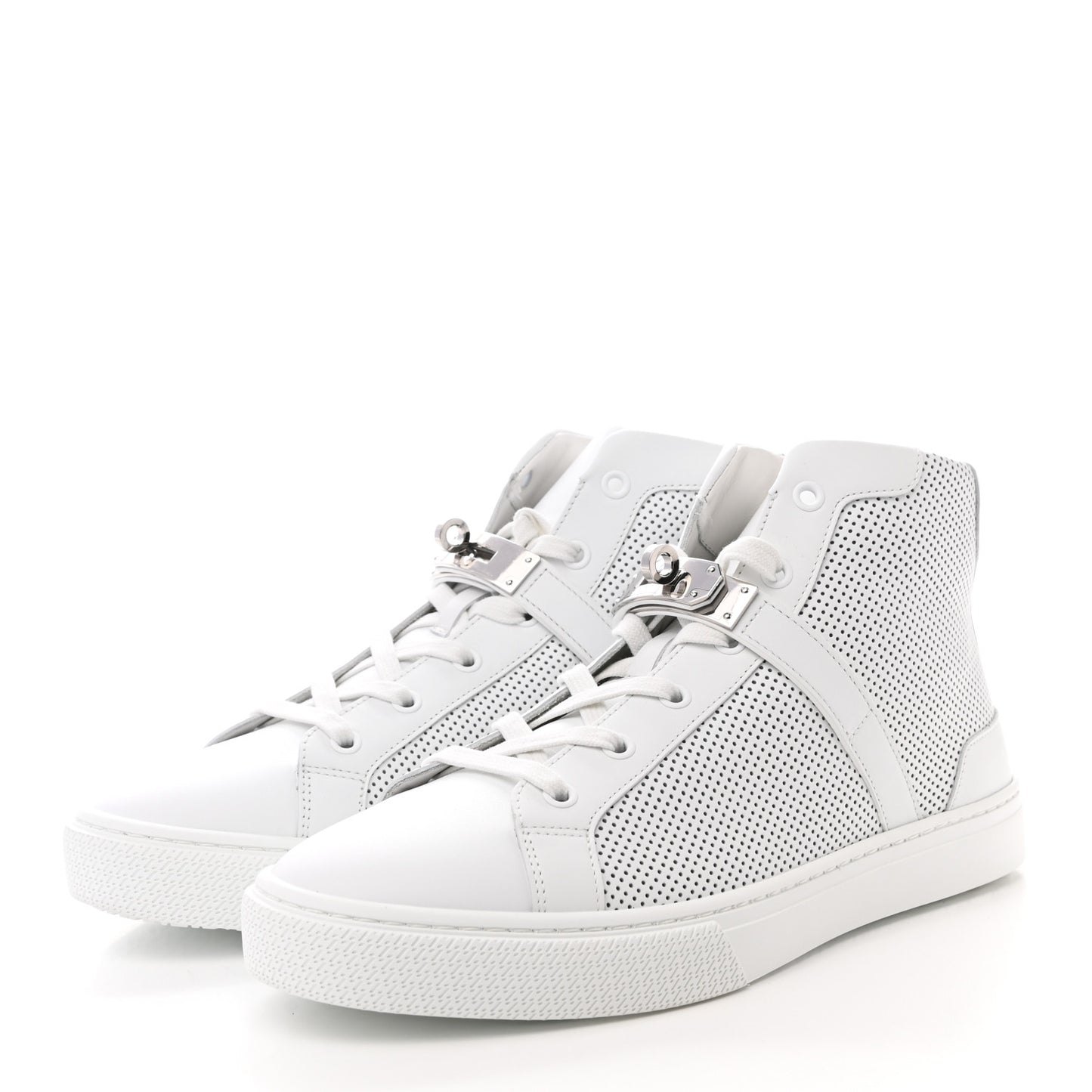 Calfskin Perforated Daydream Sneakers 40 White