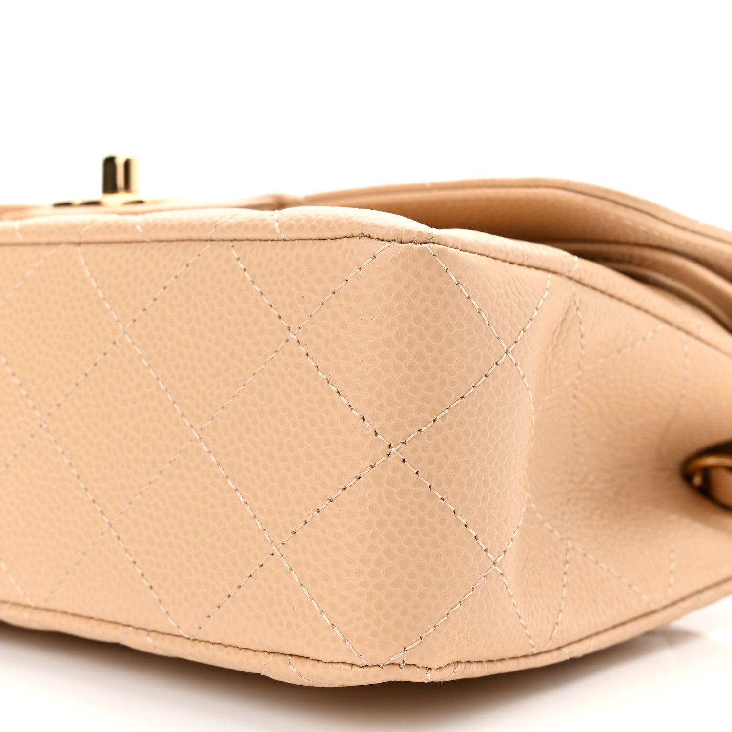 Chanel Caviar Quilted Small Double Flap Beige 10 of 11