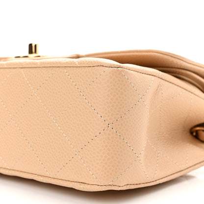 Chanel Caviar Quilted Small Double Flap Beige 10 of 11