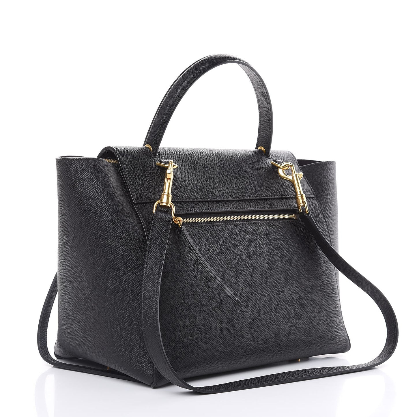 Baby Grained Calfskin Mini Belt Bag Black