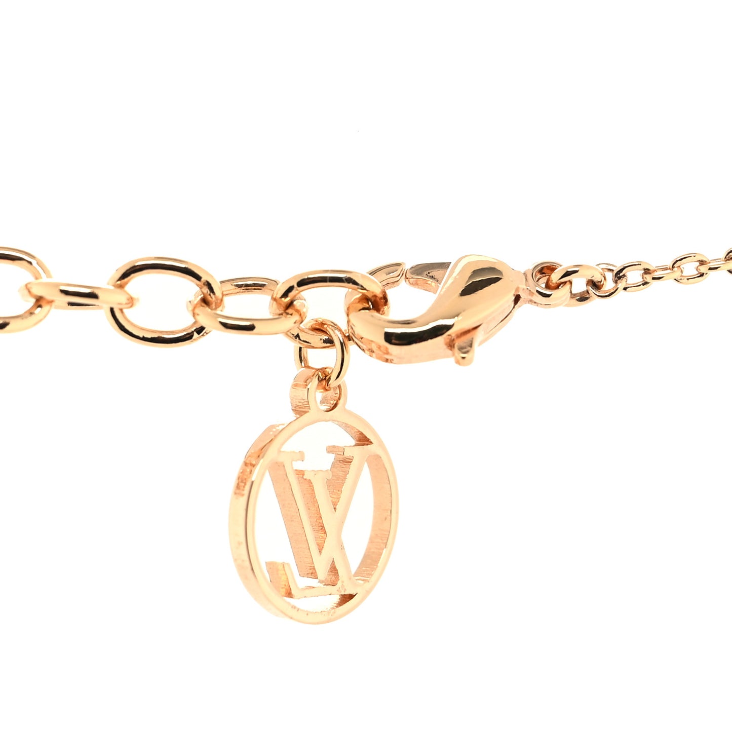 Nanogram Name Tag Necklace Pink Gold