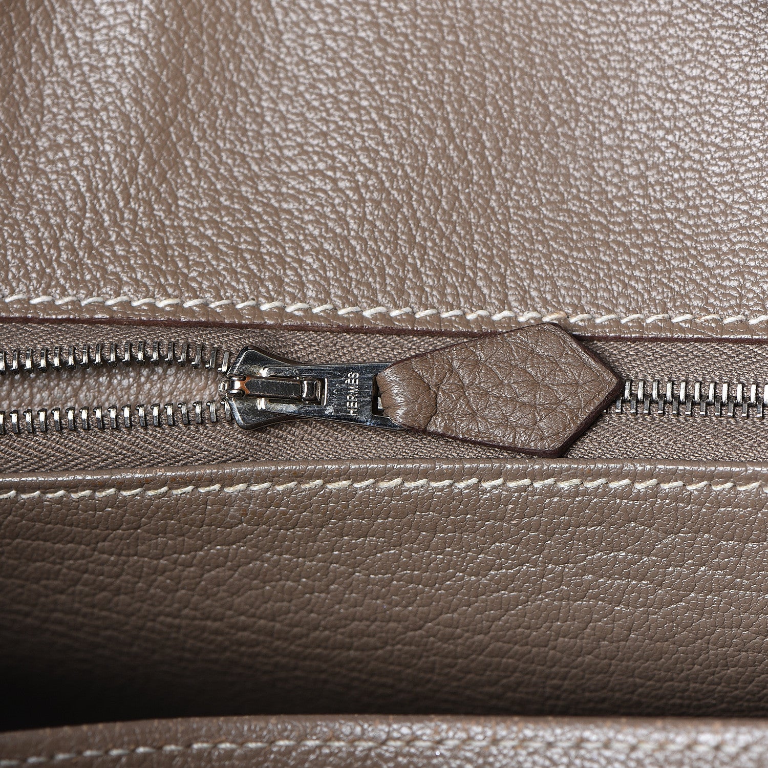 Hermes Taurillon Clemence Birkin 30 Etoupe 8 of 31
