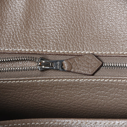 Hermes Taurillon Clemence Birkin 30 Etoupe 8 of 31