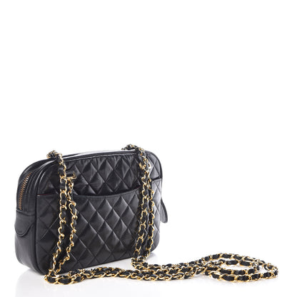 Chanel Lambskin Quilted Camera Case Black 3 of 11