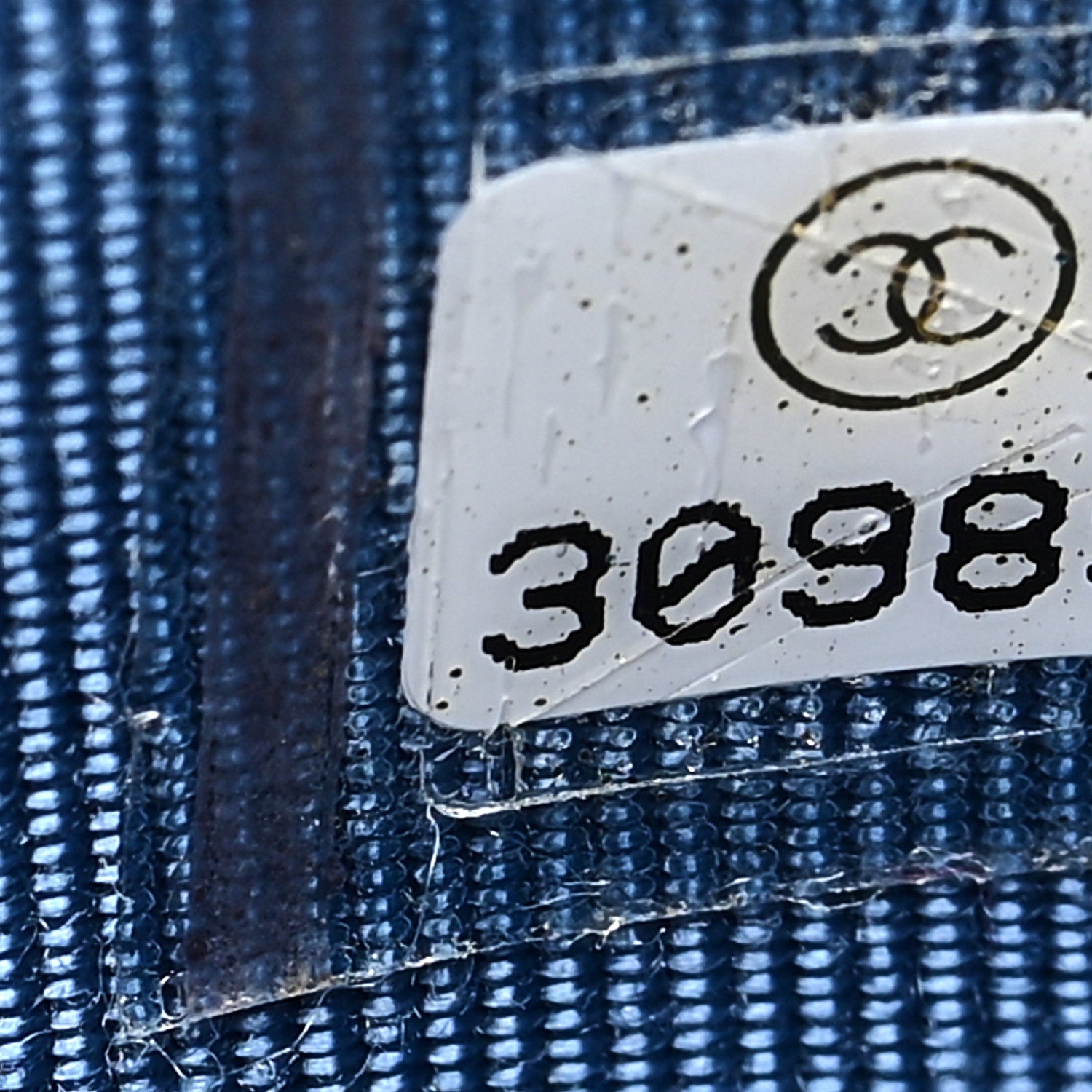 Chanel Caviar Quilted Phone Holder With Chain Blue 7 of 10